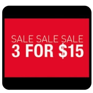 Bundle any 3 listings with 3/$15 ❤️ in the title